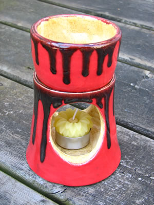 Ceramic Red Potpourri Warmer